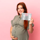 Invitation Baby shower Drives Parties scintillant Pieds Roses