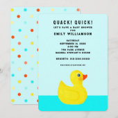 Invitation Baby-Shower drôle (Devant / Derrière)