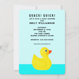 Invitation Baby-Shower drôle