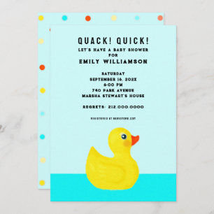 Invitation Baby shower drôle