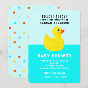 Invitation Baby-Shower drôle