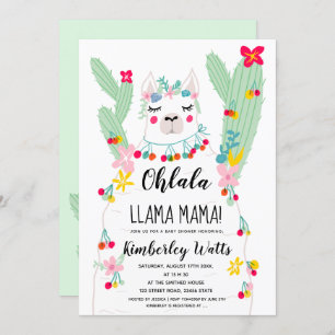 Invitation Baby shower drôle de fiesta d'illustration de
