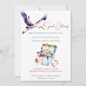 Invitation Baby shower drôle de livraison spéciale Stork (Devant)