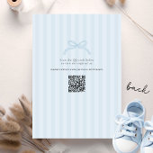 Invitation Baby Shower Drôle Oh Maman Lama Garçon Bleu Mignon