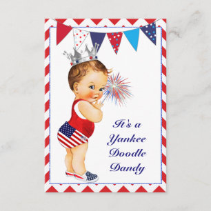 Invitation Baby shower du 4 juillet