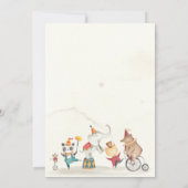 Invitation Baby shower du carnaval, carnaval vintage (Dos)