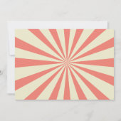 Invitation Baby shower du Carnaval de cirque (Dos)