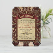 Invitation Baby shower du Carnaval vintage (Debout devant)