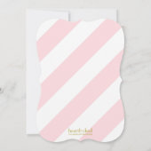 Invitation Baby shower du carousel rose (Dos)