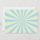 Invitation Baby shower du Cercus Carnival Blue Boy (Dos)