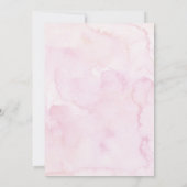 Invitation Baby shower du château de Princess Pink Gold (Dos)