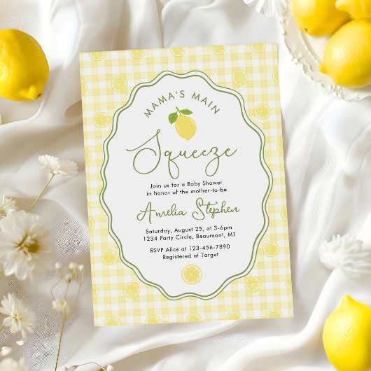 Invitation Baby Shower du Citron Maman