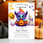 Invitation Baby shower du Citrouille d'Halloween Little Boo