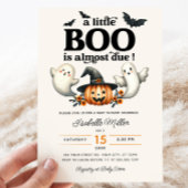 Invitation Baby shower du Citrouille d'Halloween Little Boo