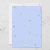 Invitation Baby shower du couple bleu sucré (Dos)