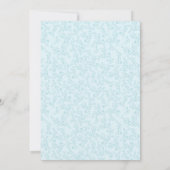 Invitation Baby shower du couple bleu sucré (Dos)