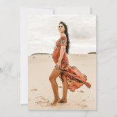 Invitation Baby shower du désert (Dos)