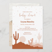 Invitation Baby shower du désert (Devant / Derrière)
