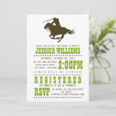 Invitation Baby shower du Far West (Debout devant)