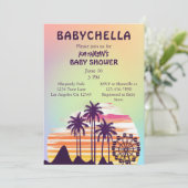 Invitation Baby shower du Festival de musique tropicale (Debout devant)