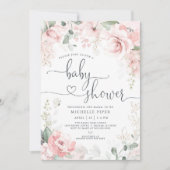 Invitation Baby shower du jardin de printemps (Devant)