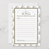 Invitation Baby shower du loup arctique d'hiver (Devant)