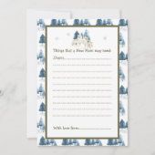 Invitation Baby shower du loup arctique d'hiver (Devant)