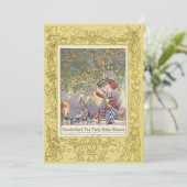 Invitation Baby shower du Mad Hatter's Wonderland Tea Party (Debout devant)