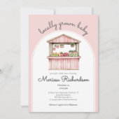 Invitation Baby shower du marché agricole (Devant)