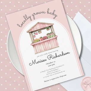 Invitation Baby shower du marché agricole