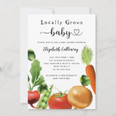 Invitation Baby shower du marché agricole (Devant)