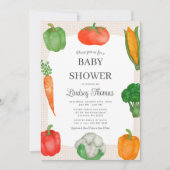 Invitation Baby shower du marché agricole (Devant)
