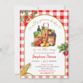 Invitation Baby shower du marché de l'éleveur de bébés local (Devant)