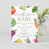 Invitation Baby shower du marché de l'éleveur de bébés local (Debout devant)