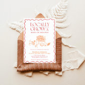 Invitation Baby shower du marché de l'éleveur de bébés local