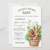 Invitation Baby shower du marché des producteurs de bébés cul (Devant)