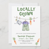 Invitation Baby shower du marché des producteurs de bébés cul (Devant)