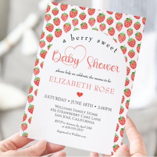 Invitation Baby shower du marché des producteurs de fruits et