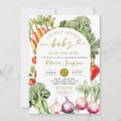 Invitation Baby shower du marché des producteurs de légumes (Devant)