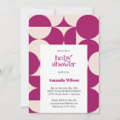 Invitation Baby shower du milieu du siècle de la St-Jacques (Devant)