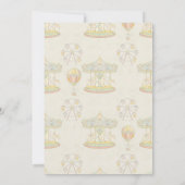 Invitation Baby shower du parc d'attractions Fairytale Vintag (Dos)