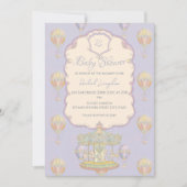 Invitation Baby shower du parc d'attractions Fairytale Vintag (Devant)