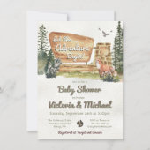 Invitation Baby shower du parc national Adventure (Devant)