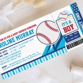 Invitation Baby shower du pass de baseball