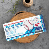 Invitation Baby shower du pass de baseball