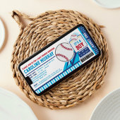 Invitation Baby shower du pass de baseball