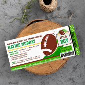 Invitation Baby shower du pass de bille FootBall d