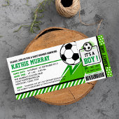 Invitation Baby shower du pass pour le football