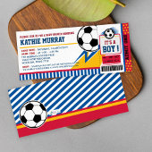 Invitation Baby shower du pass pour le football