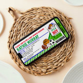 Invitation Baby shower du pass pour le sport